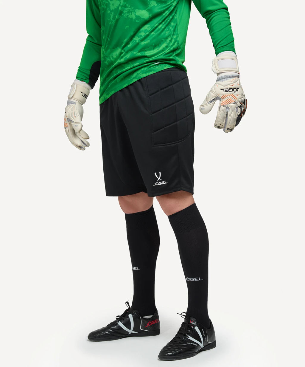 Шорты вратарские JOGEL CAMP GK Short, черный/белый  фото 5