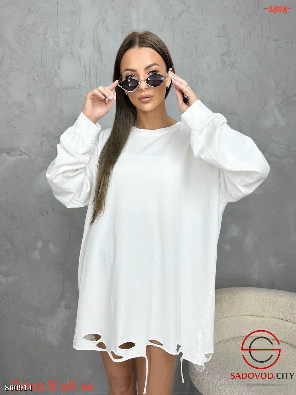 Женская кофта с рваным эффектом - Fiona фото 4