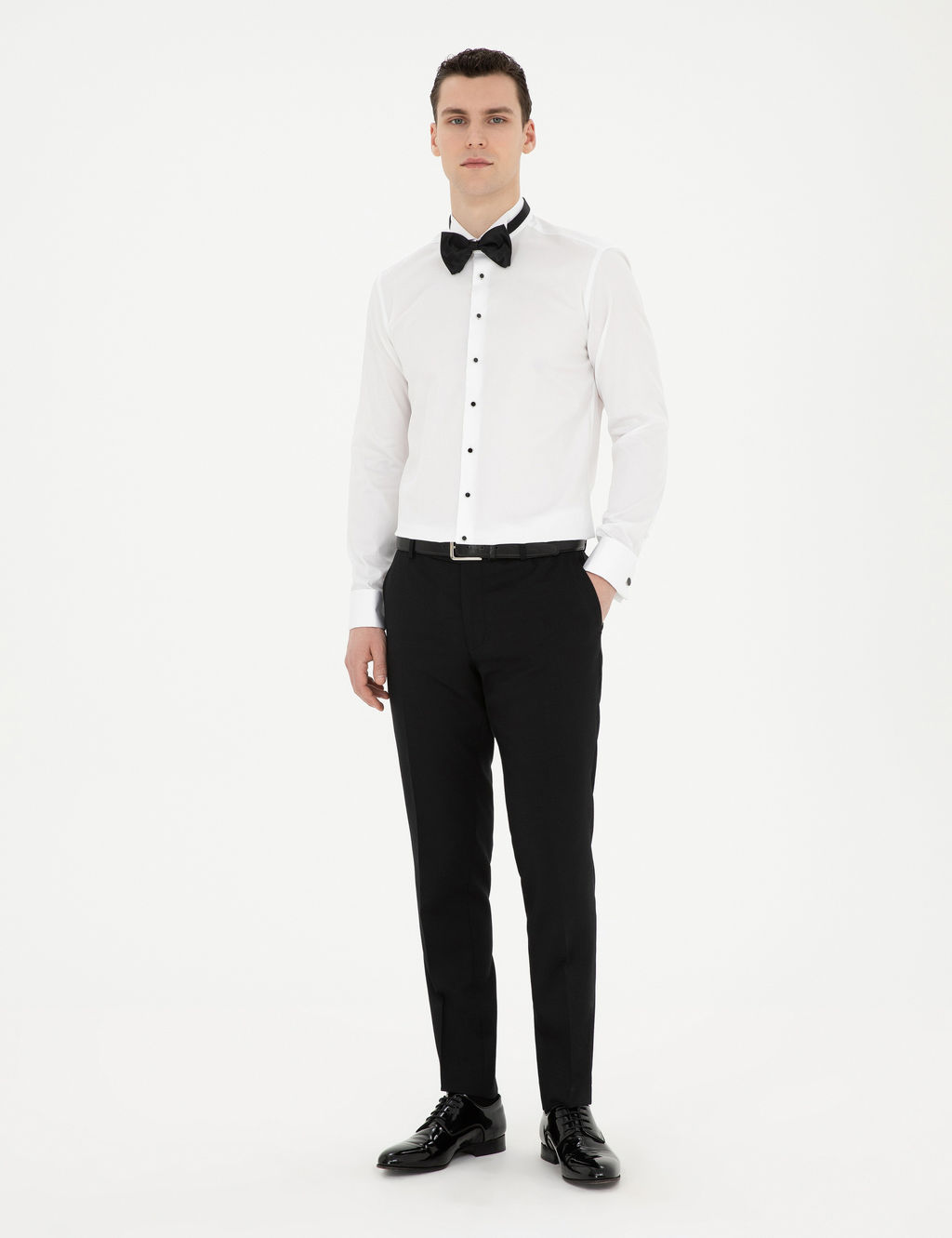 Beyaz Slim Fit Smokin G_mlek