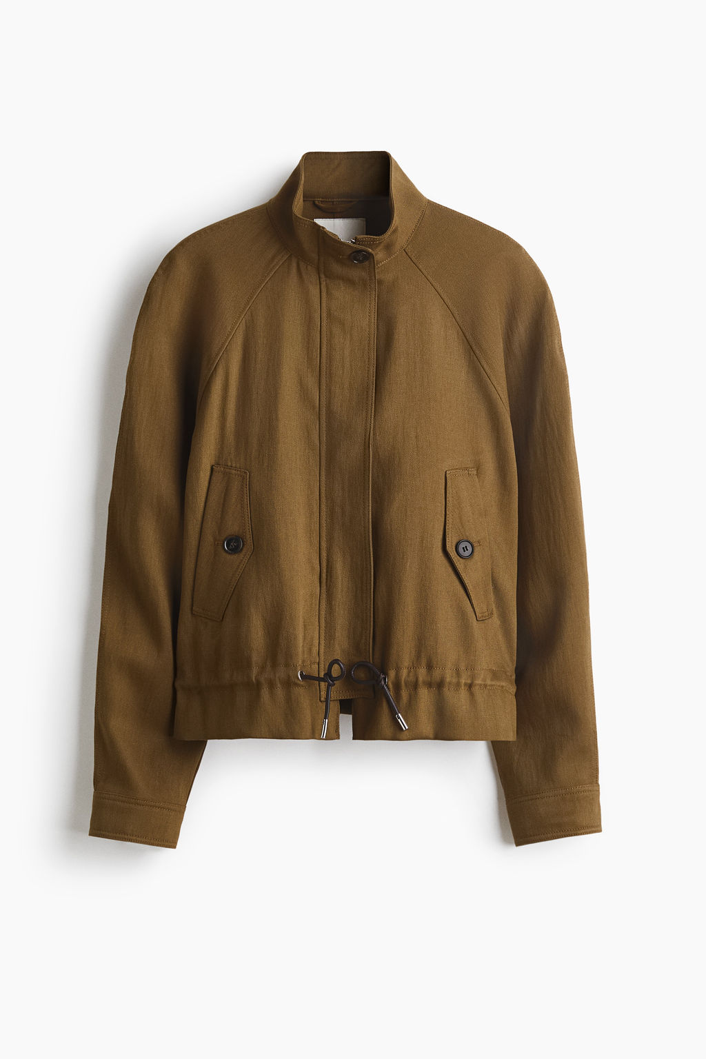 Chaqueta oversize en mezcla de lino - H&m фото 2