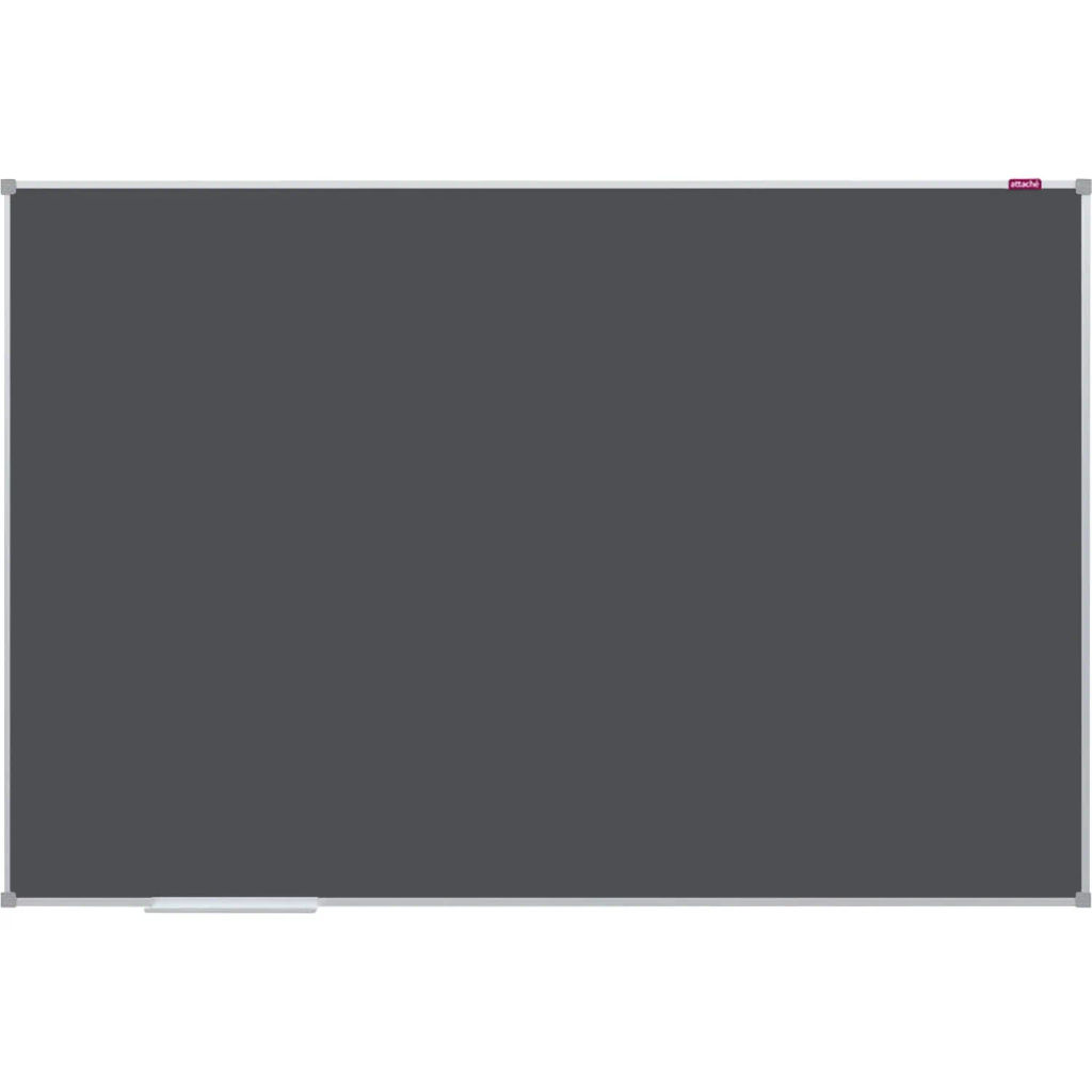 Доска магнитно-меловая 100х150см Attache черная в алюмин. профиле
