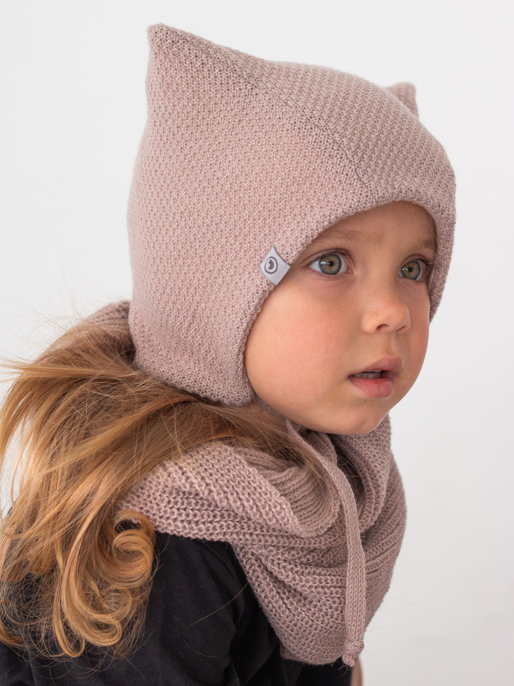 Шапка весенняя/осенняя вязаная (Нюд) КОШКА ЭНИ - Jumbi фото 6