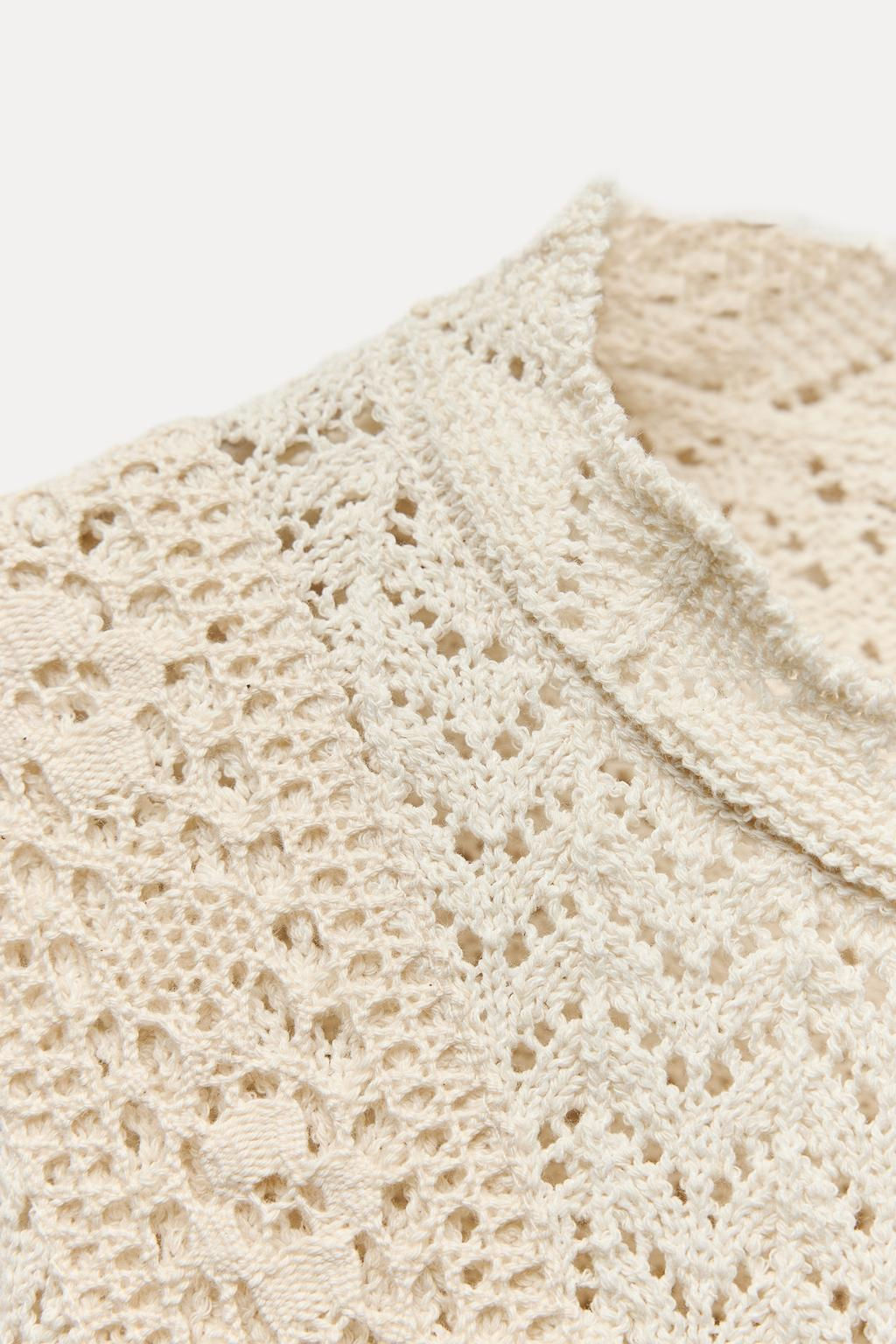 MATCHING POINTELLE KNIT TOP - Zara фото 10
