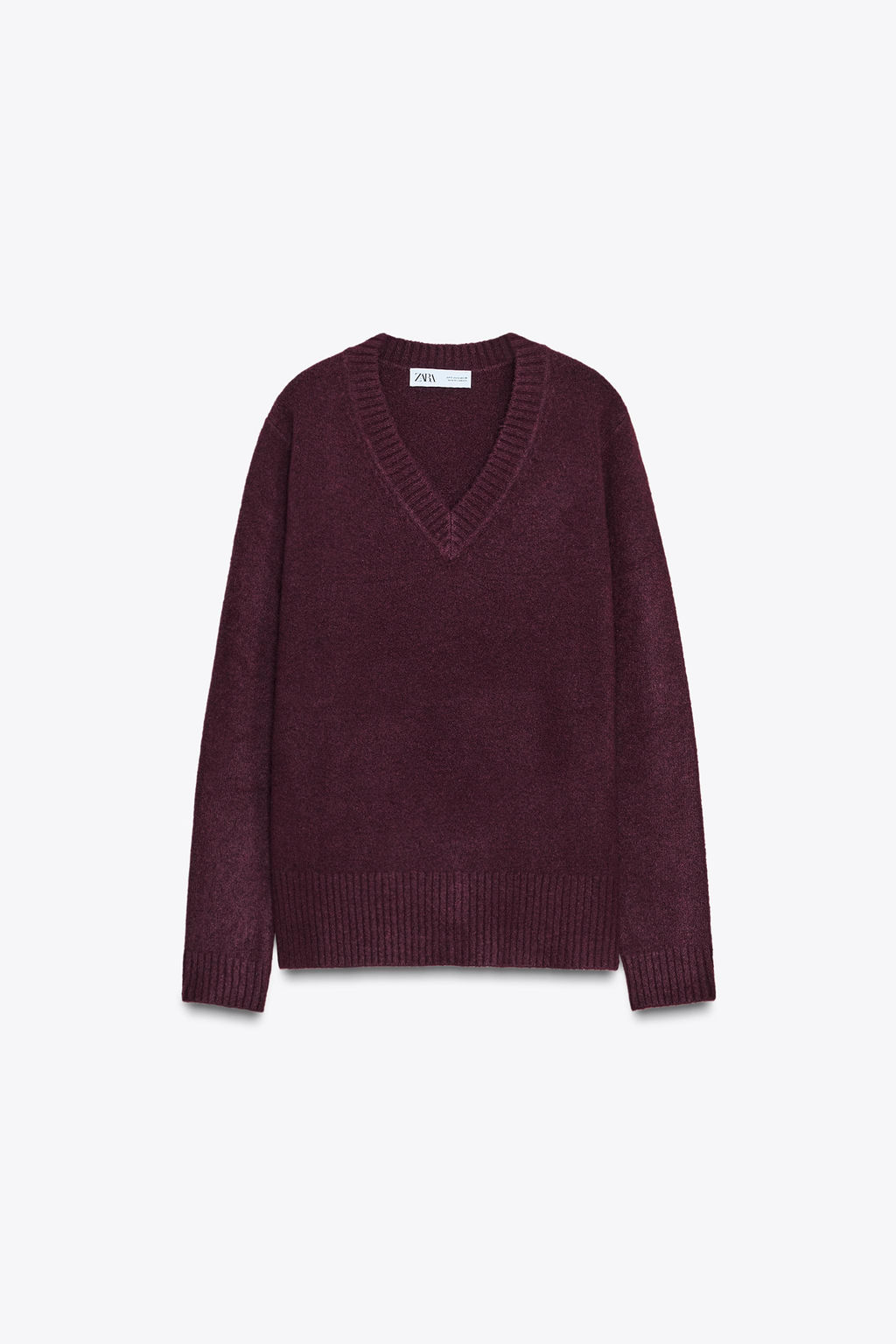 V-NECK KNIT SWEATER - Zara фото 3