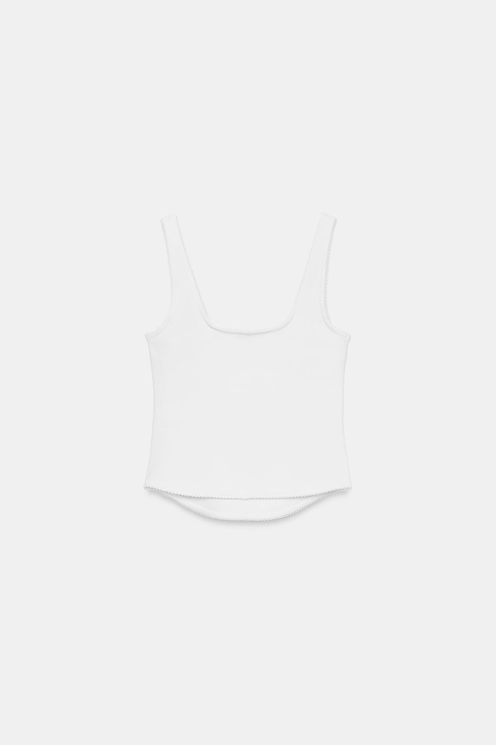 TOP RIB TIRANTES / Blanco