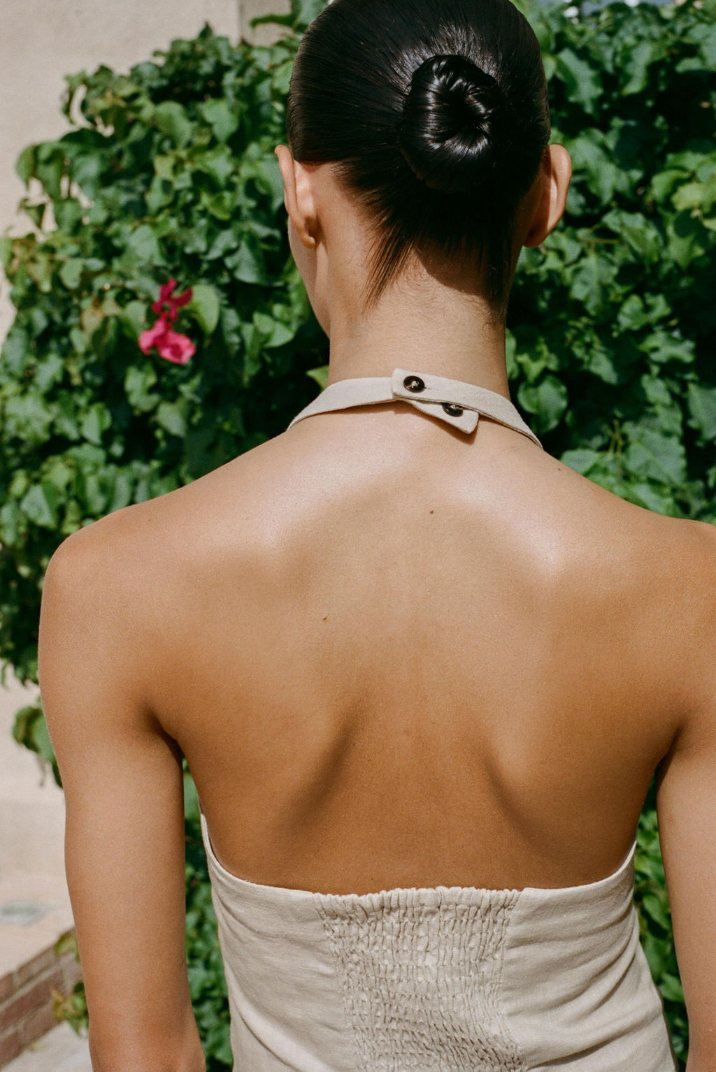 LINEN BLEND HALTER TOP - Zara фото 2