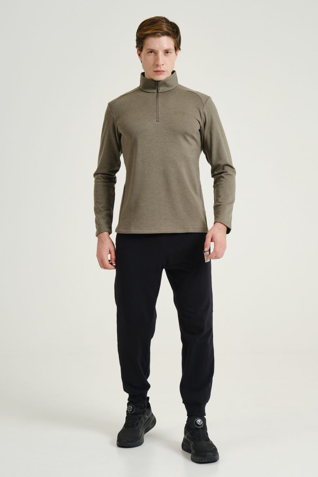 Лонгслив утепленный Зеленый