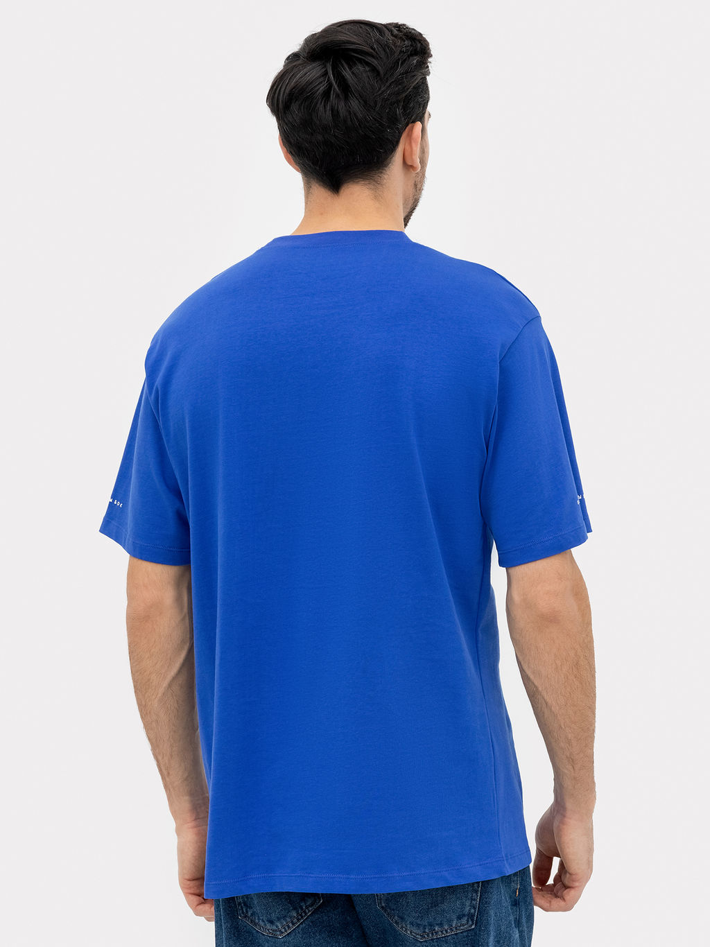 Футболка мужская синяя с печатью ультрамарин +печать 111846 - Mark formelle фото 3