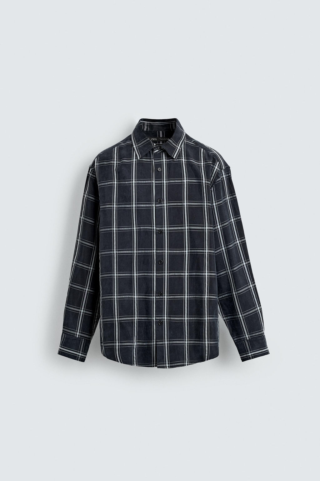 FLOWING CHECK SHIRT - Zara фото 8