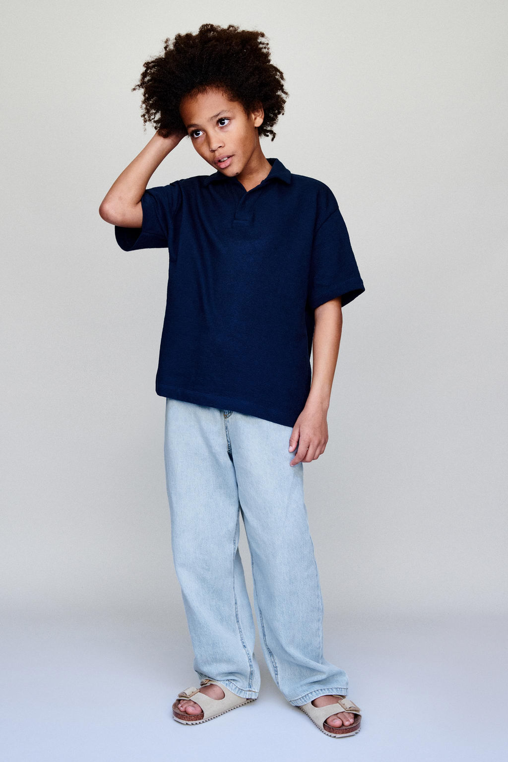 JEANS LOOSE FLUIDO / Azul