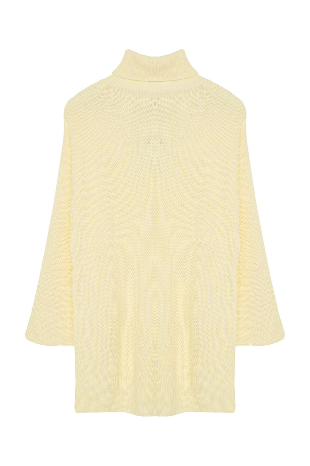 Ac?k Sar? Genis Kal?p Bal?kc? Yaka Triko Kazak TWOAW25KZ00131