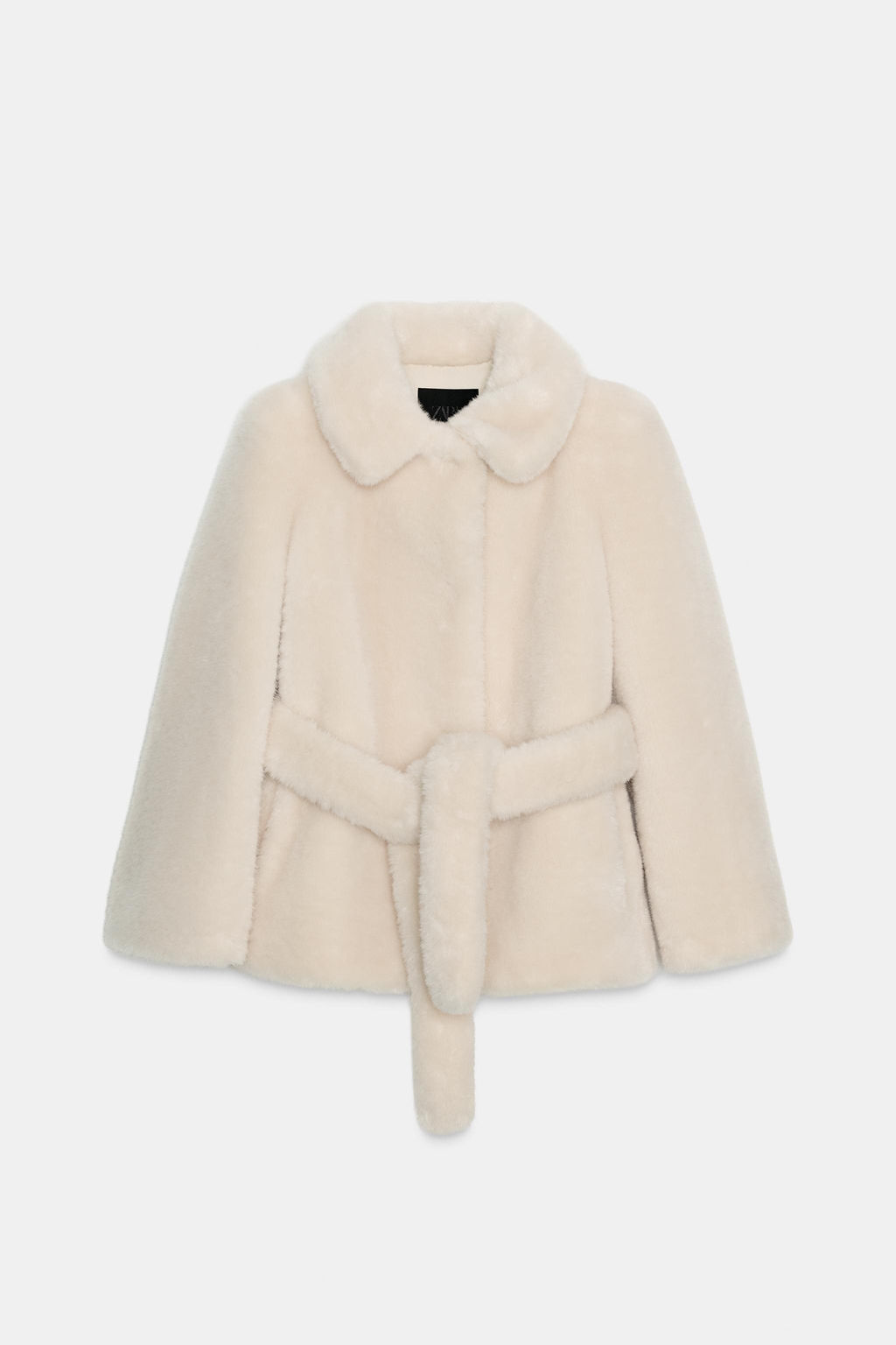FAUX FUR BELTED COAT ZW COLLECTION - Zara фото 2