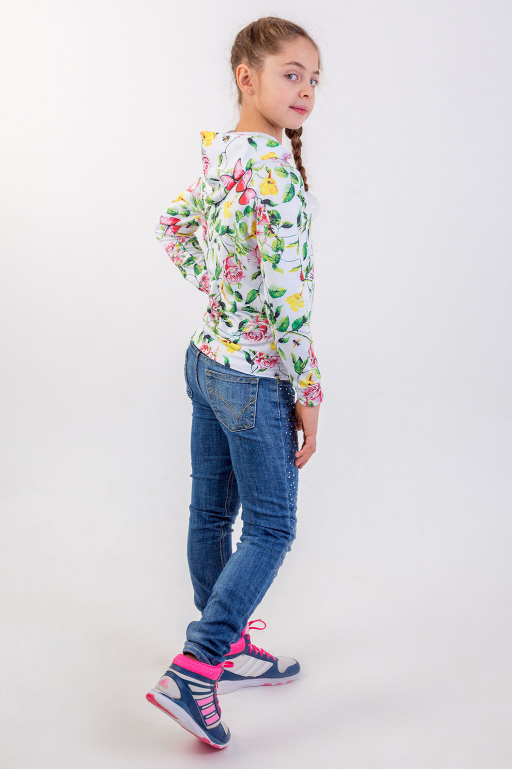 Толстовка на молнии "Росита",экрю