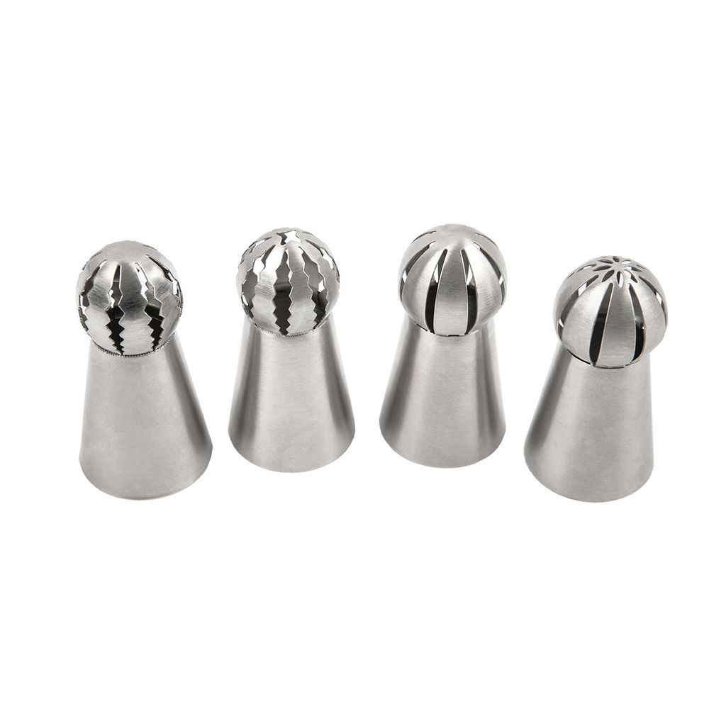 S-CHIEF SHF-0117 Набор кондитерских насадок нержавеющая сталь 6 см 4 шт металл