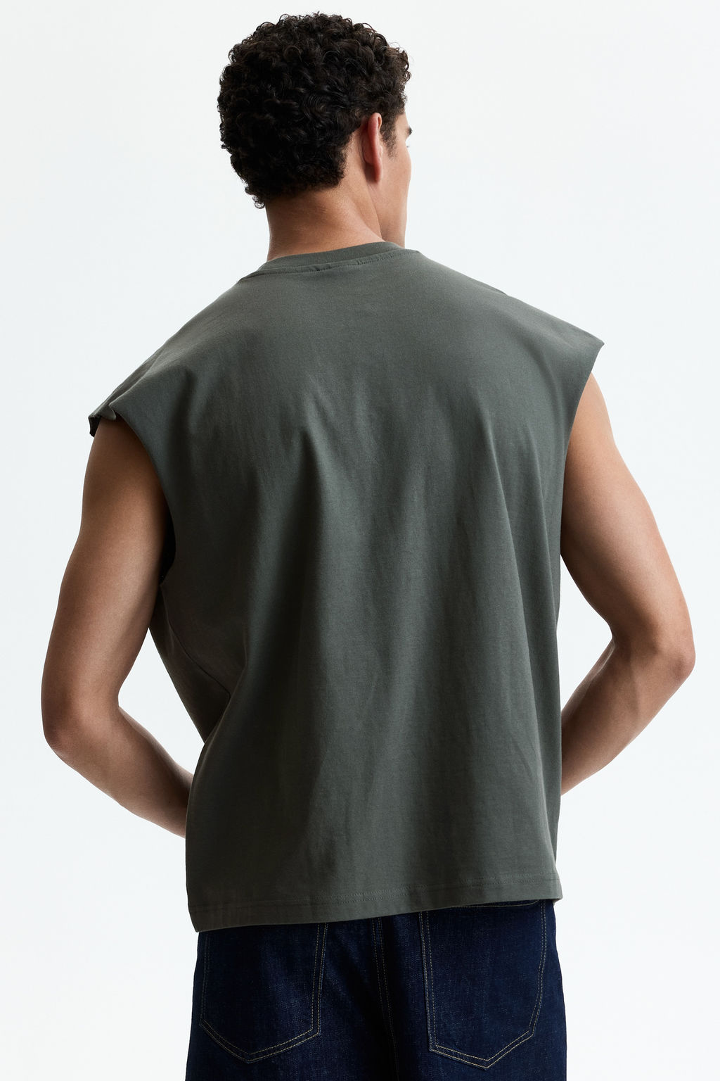 Camiseta sin mangas en algod?n Relaxed Fit - H&m фото 9