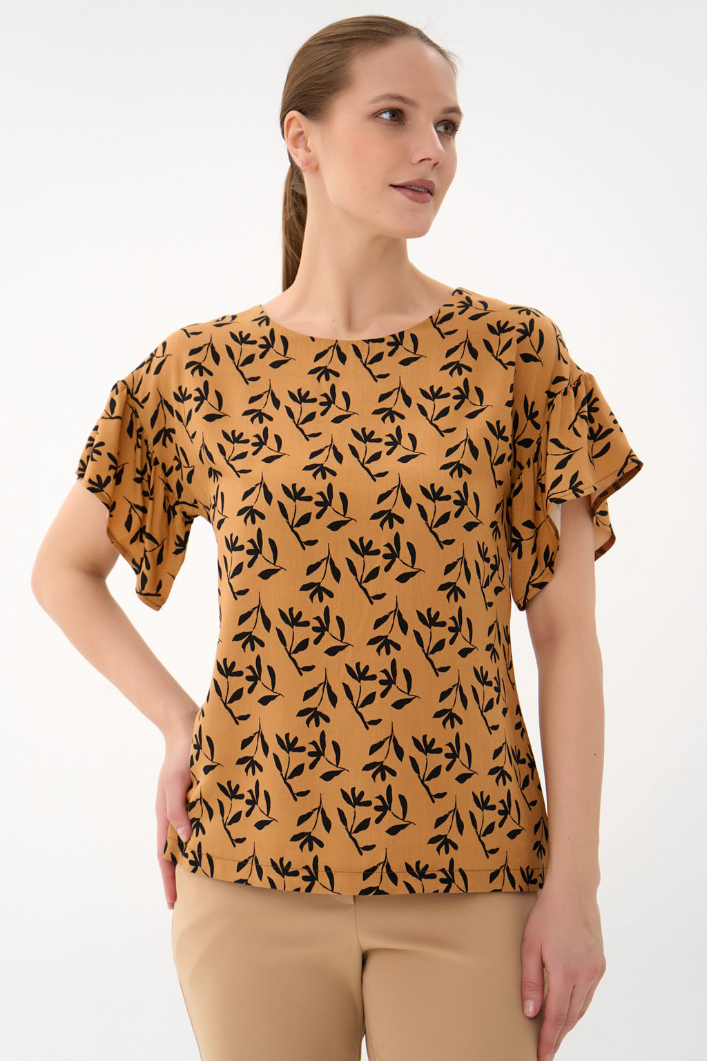 Блузка Кимоно (карамель)