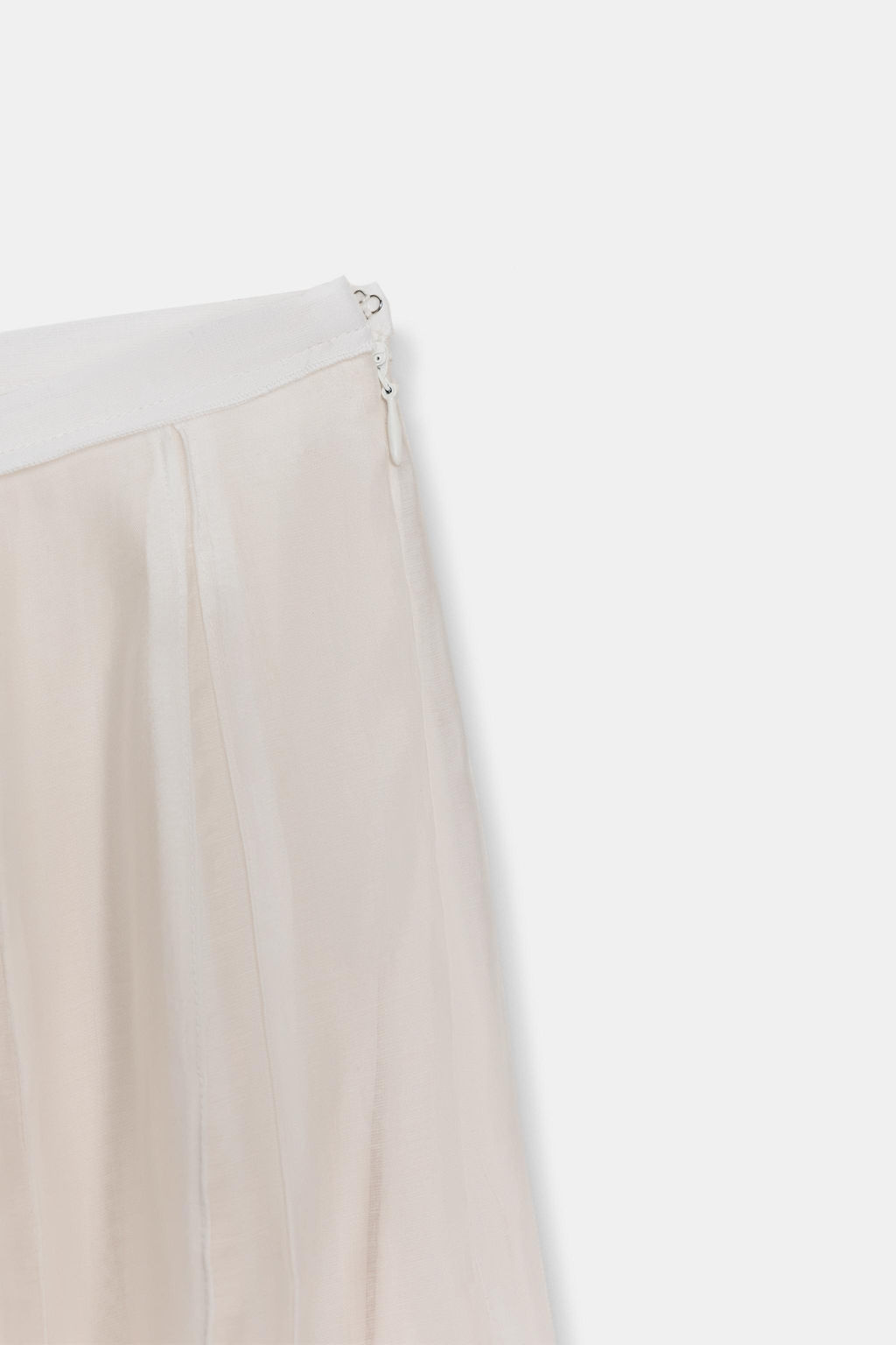 FALDA COMBINADA FLUIDA ZW COLLECTION / Blanco roto - Zara фото 7