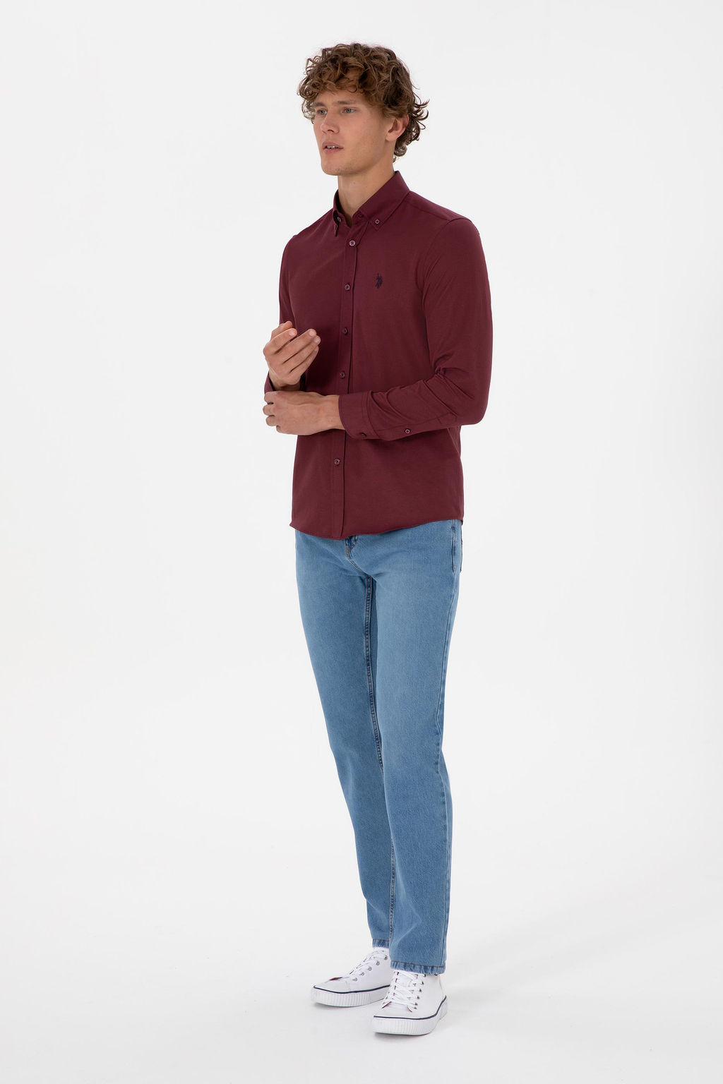 Erkek Bordo Uzun Kollu Basic G_mlek - U.s. polo assn фото 4