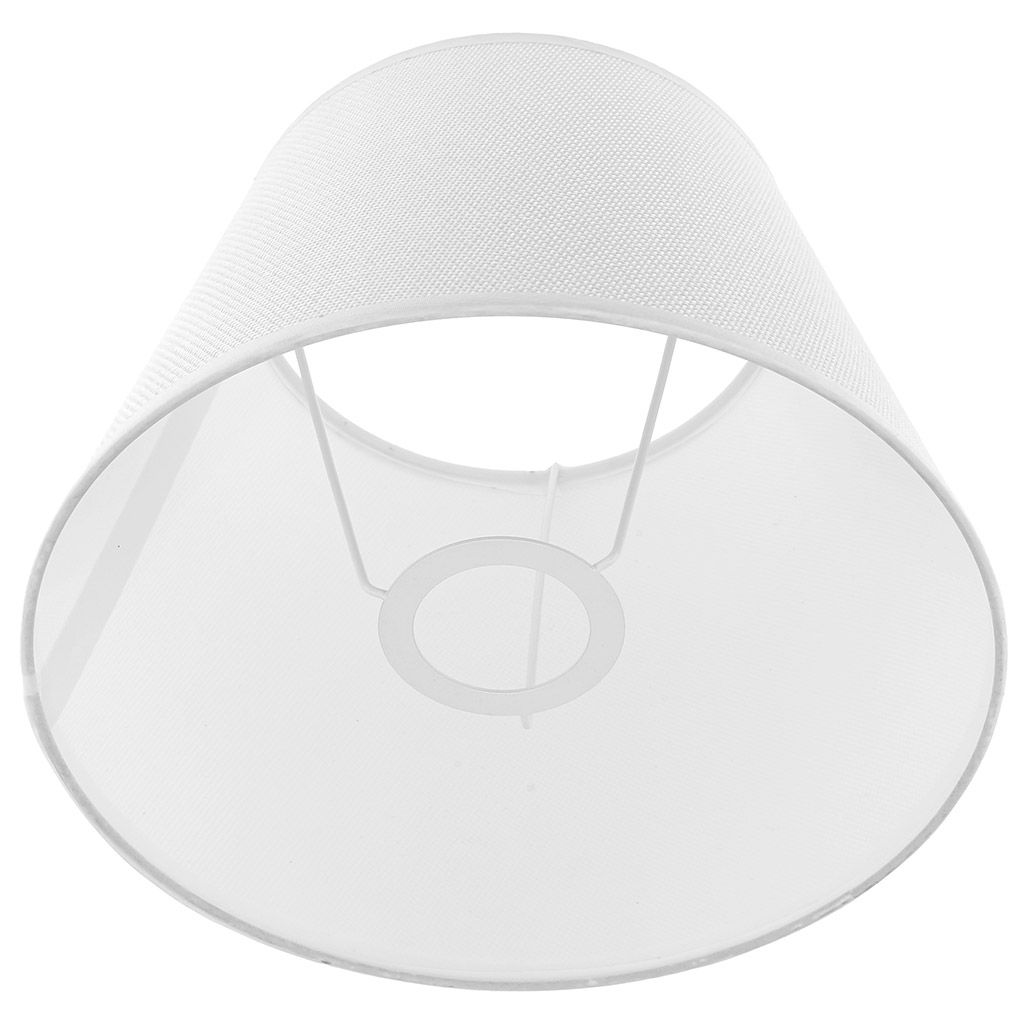 Светильник настольный Луиза-1 д22,5см, h35,5см, абажур текстильный д22,5см, h16см, цвет - белый, основание керамическое д10,8см, h24см, матовая глазурь, цвет - белый (Китай) - Домашняя мода фото 4