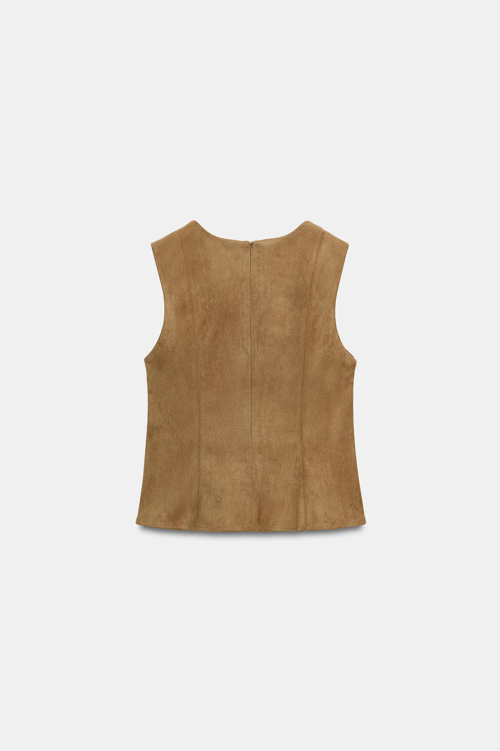 TOP EFECTO ANTE / Camel medio - Zara фото 7