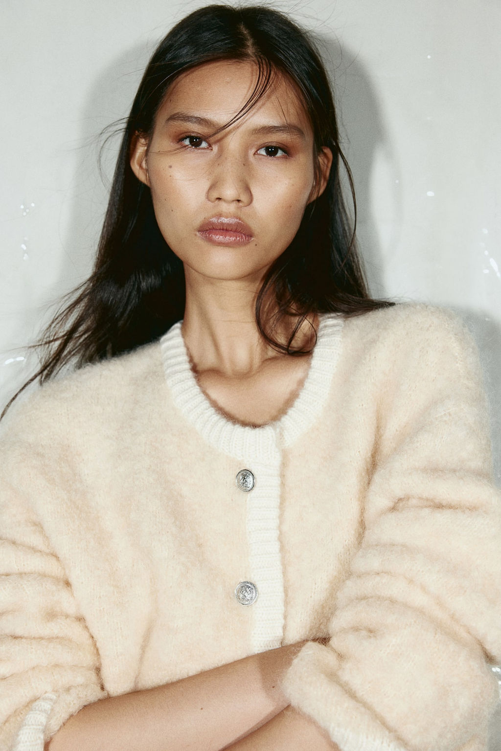 Cardigan en boucle de mezcla de lana - H&m фото 3