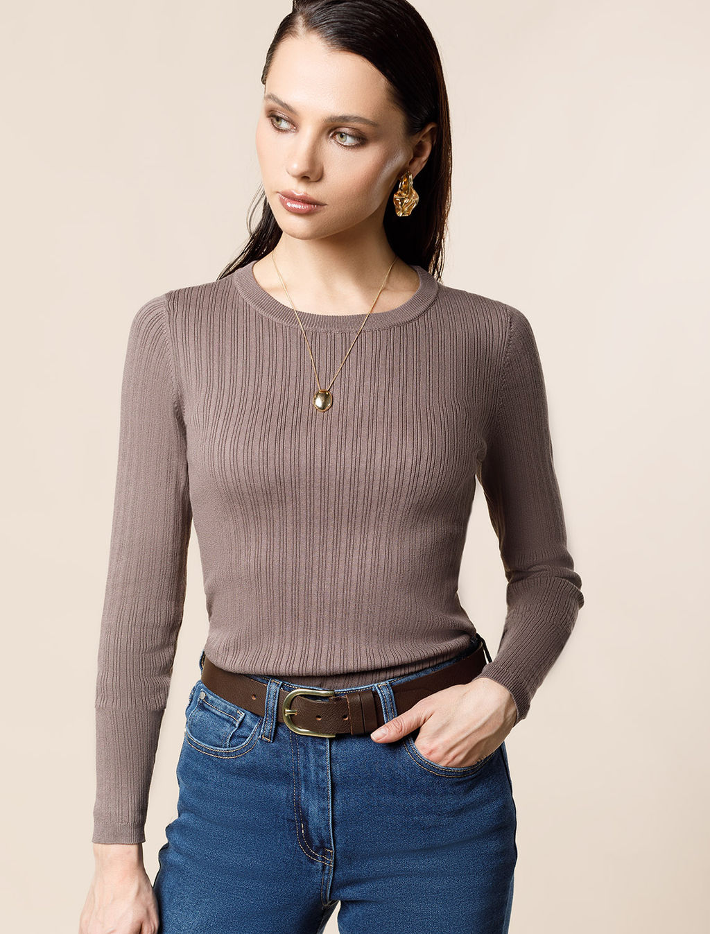 Джемпер тонкой вязки из вискозы с нейлоном - Vilatte фото 2