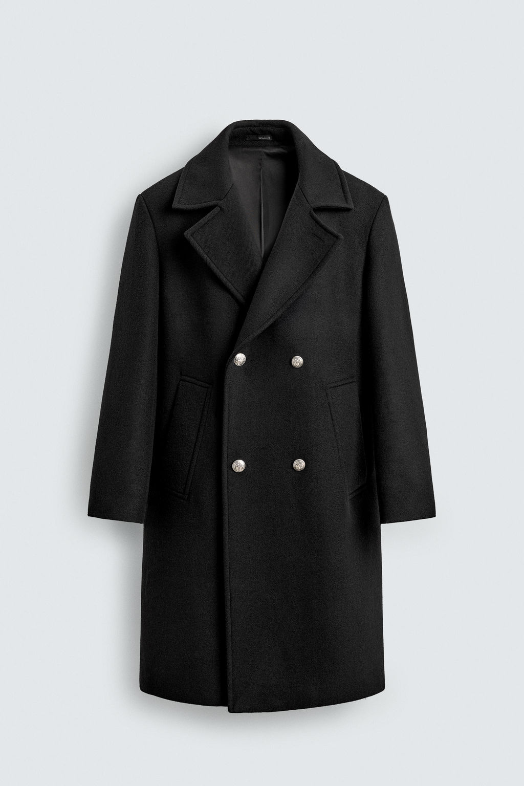DOUBLE-BREASTED WOOL COAT - Zara фото 7