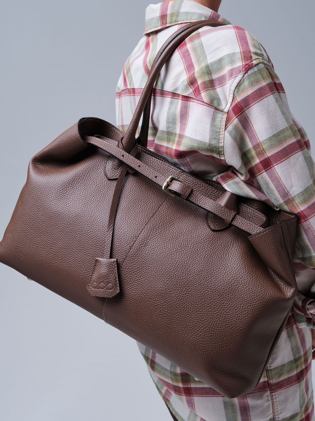 Кожаная сумка Daniela DBR 31375 коричневый какао  фото 7