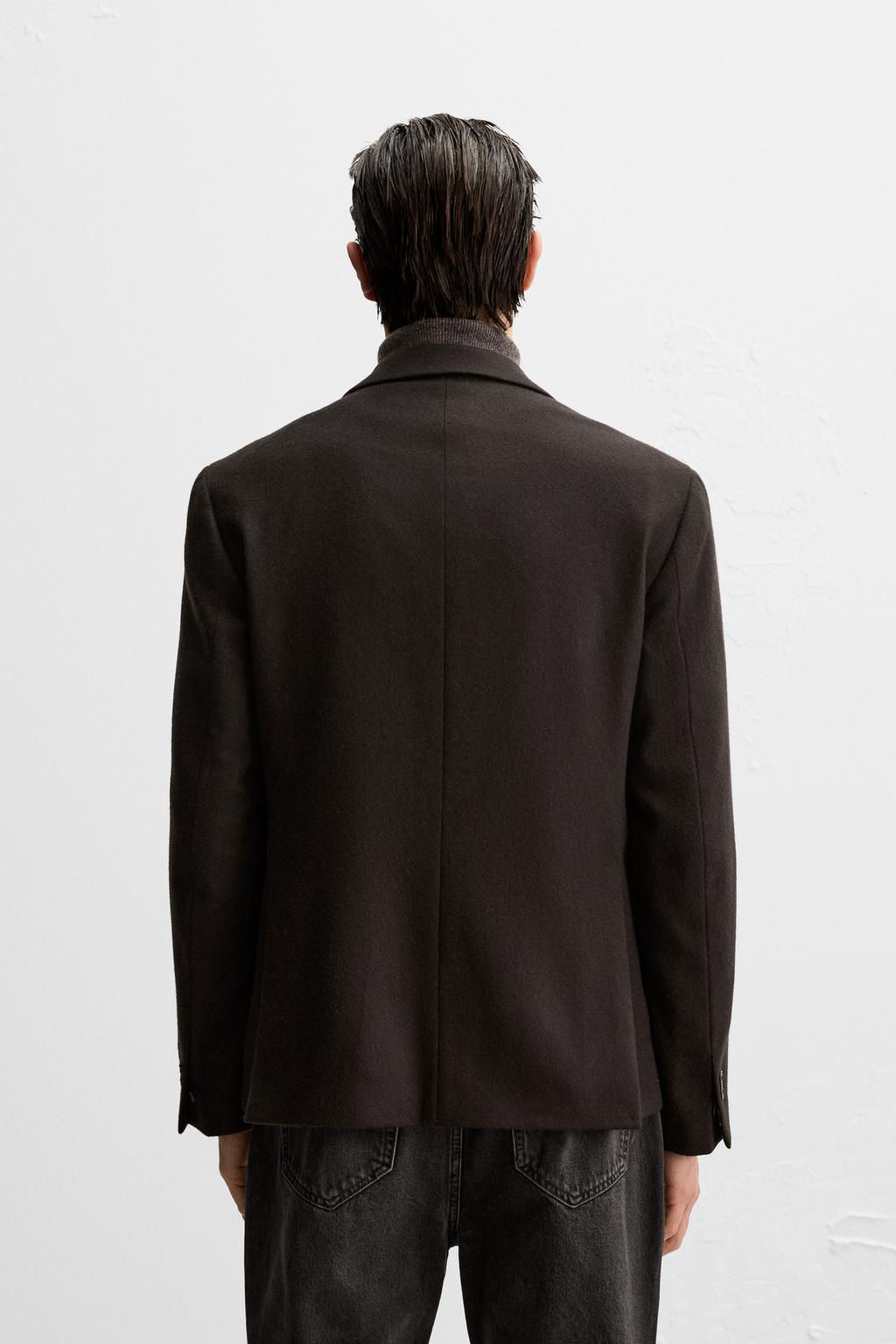 MANTECO FLANNEL WOOL BLEND BLAZER - Zara фото 3