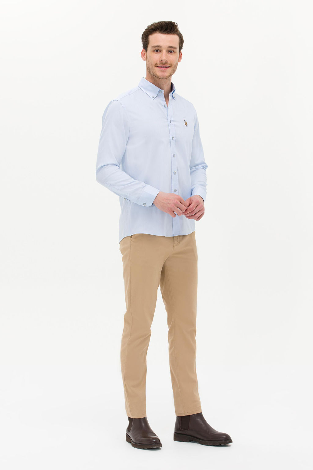 Мужские брюки из парусины светло-коричневого цвета Неожиданная скидка в корзине - U.s. polo assn фото 3