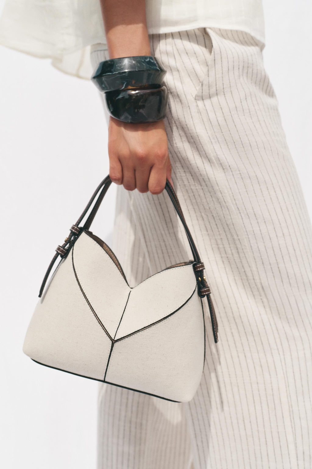CONTRAST CANVAS MINI TOTE BAG - Zara фото 7