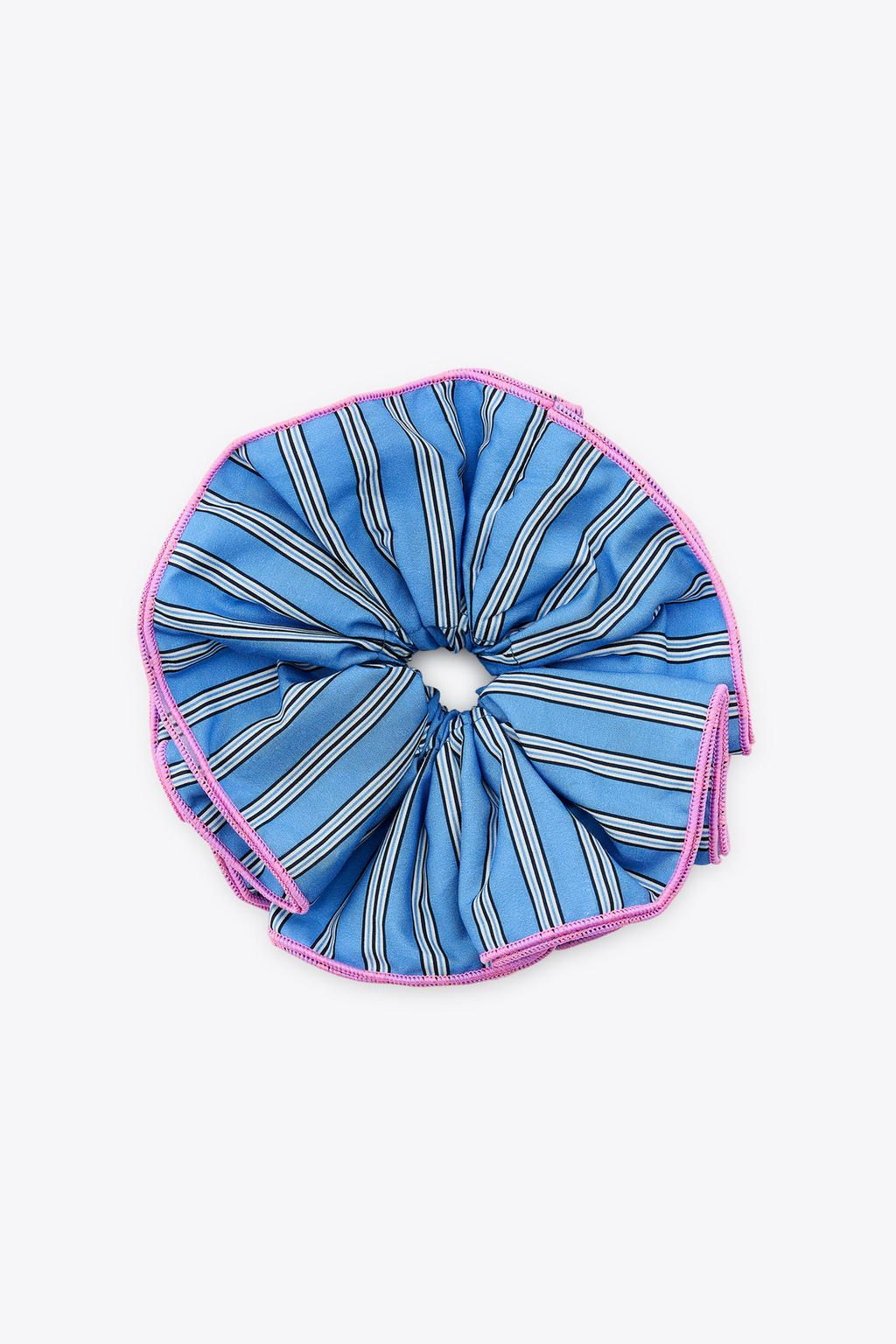 MAXI CONTRAST STRIPE SCRUNCHIE - Zara фото 2