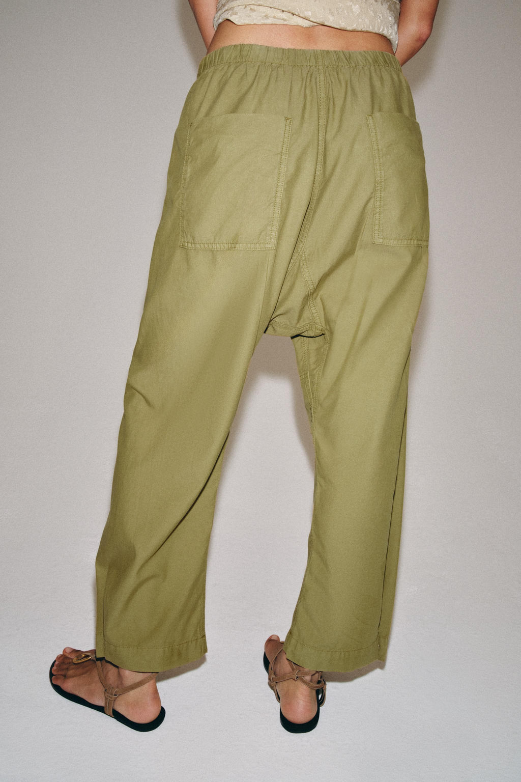 PANTAL?N JOGGER ZW COLLECTION / Khaki - Zara фото 3