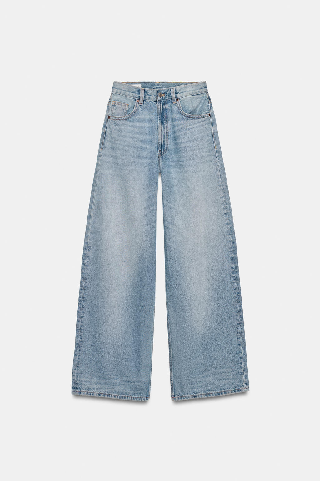JEANS TRF EXTRA WIDE LEG TIRO ALTO / Azul pastel - Zara фото 6