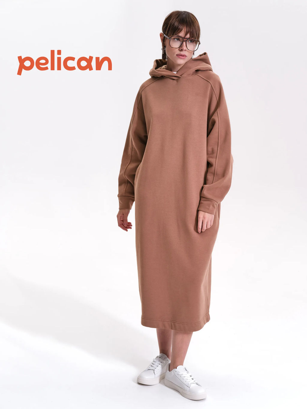 PELICAN, платье женское, Коричневый