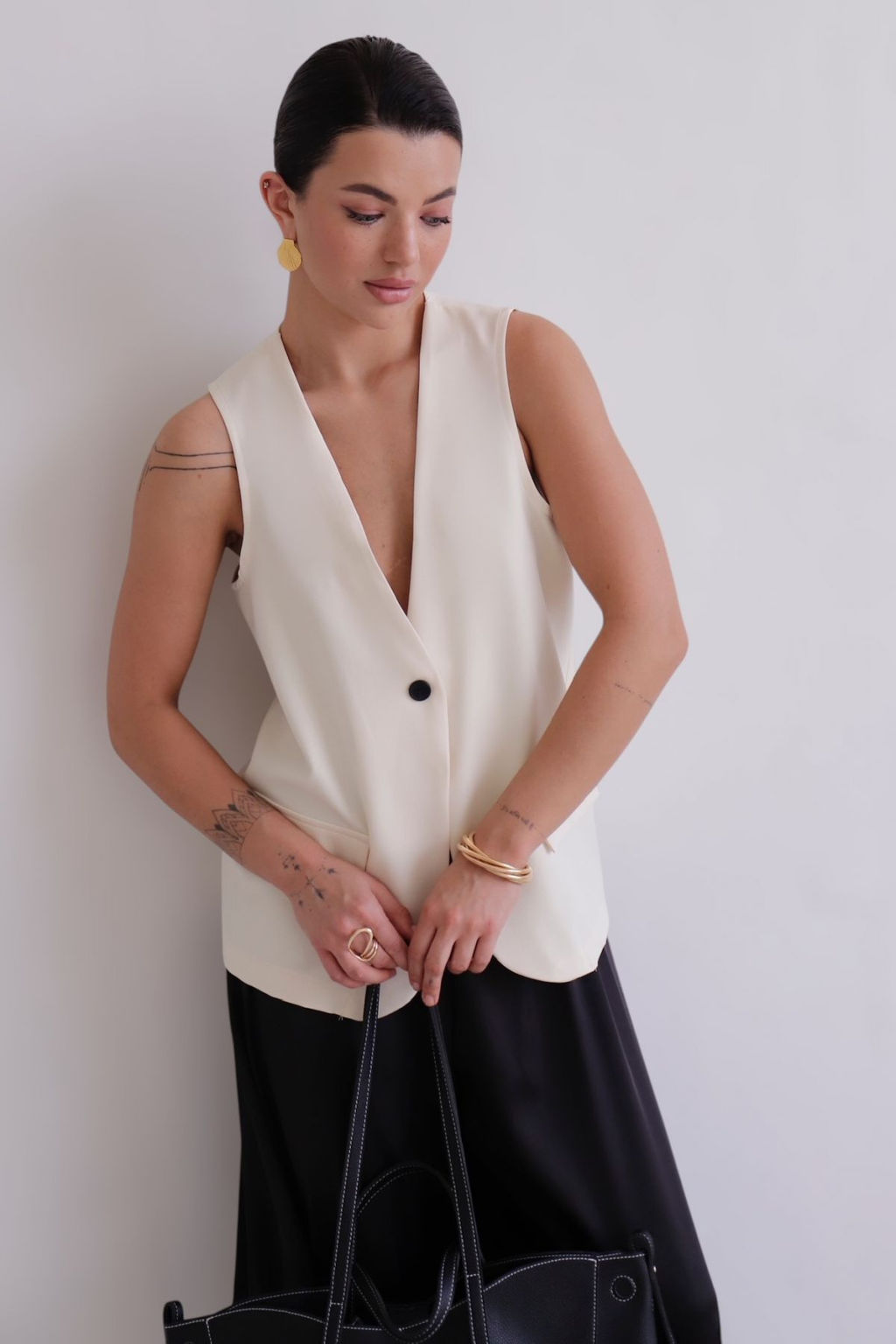 Martichelli Жилет молочный  фото 4