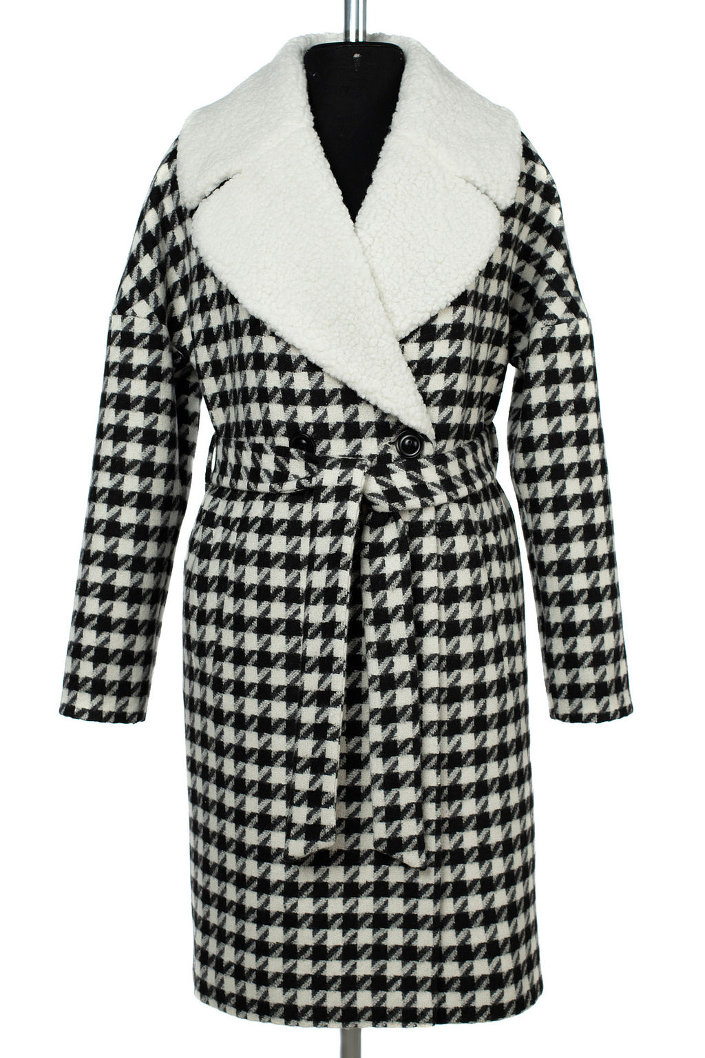 02-3166 Пальто женское утепленное (пояс) - El podio фото 15