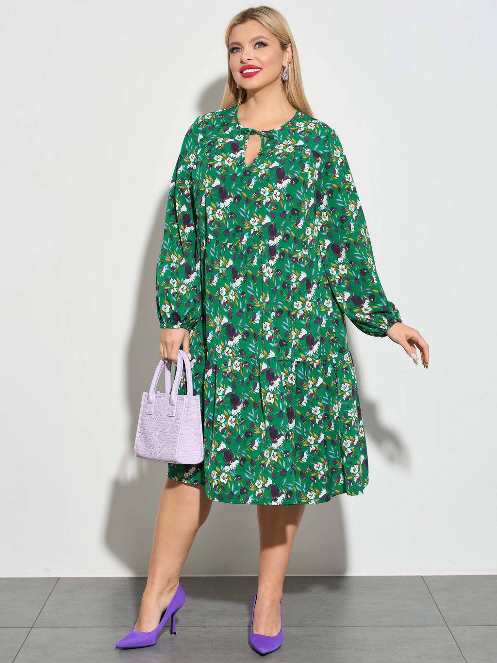 Платье 0060-23 темная фуксия - Dora фото 9