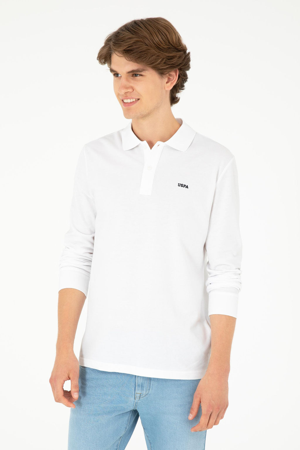 Мужской белый базовый свитшот Неожиданная скидка в корзине - U.s. polo assn фото 3