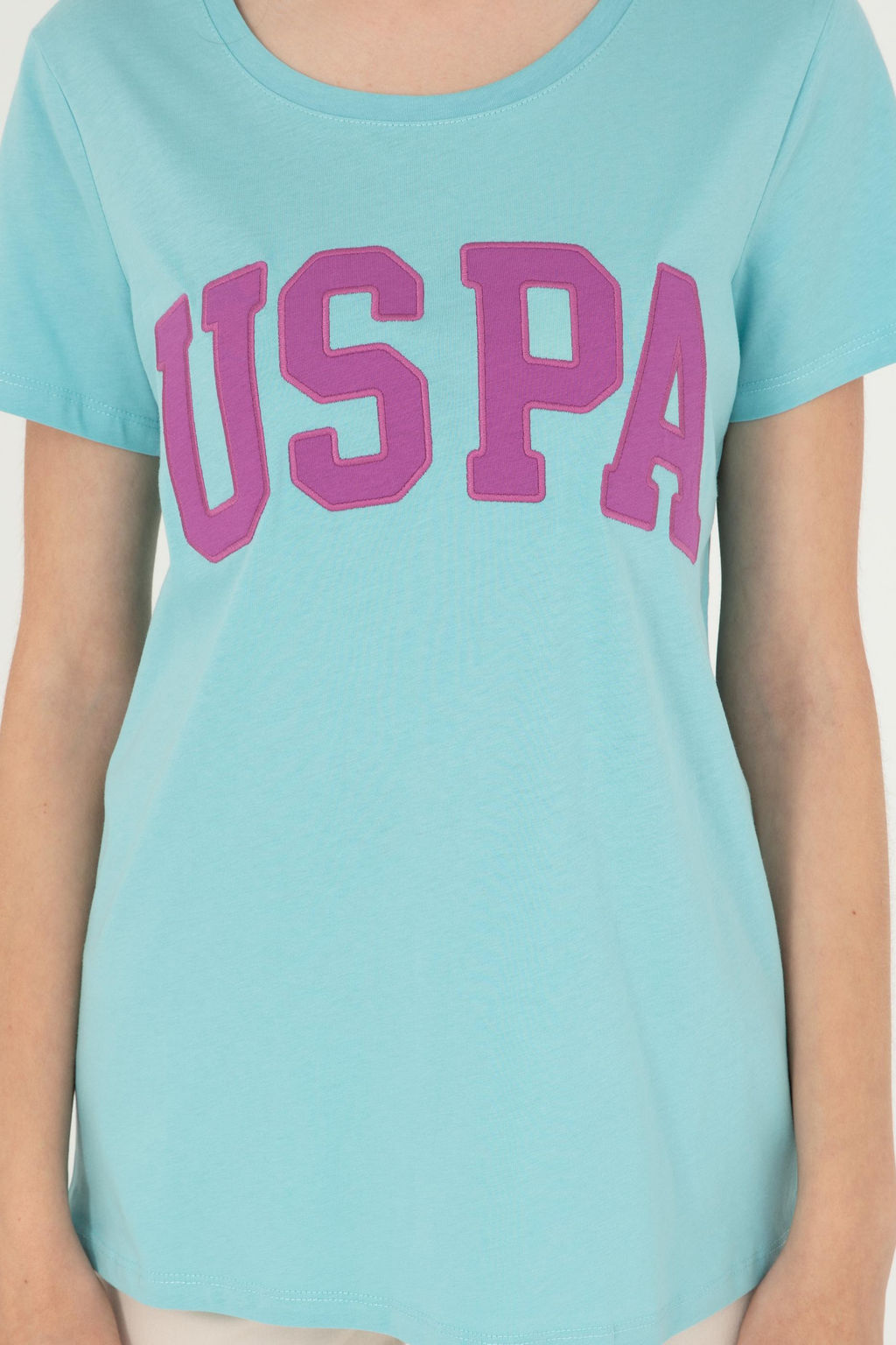 Женская мятная базовая футболка Неожиданная скидка в корзине - U.s. polo assn фото 6