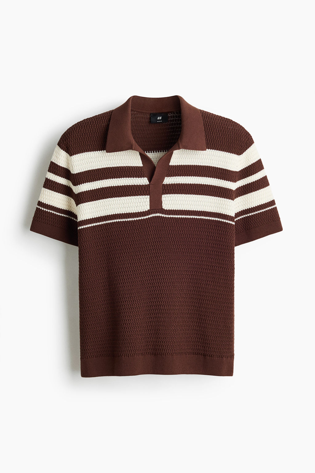 Polo en punto pointelle Regular Fit - H&m фото 2