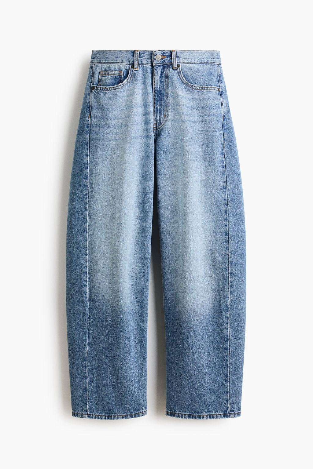 Barrel Regular Waist Jeans - H&m фото 3