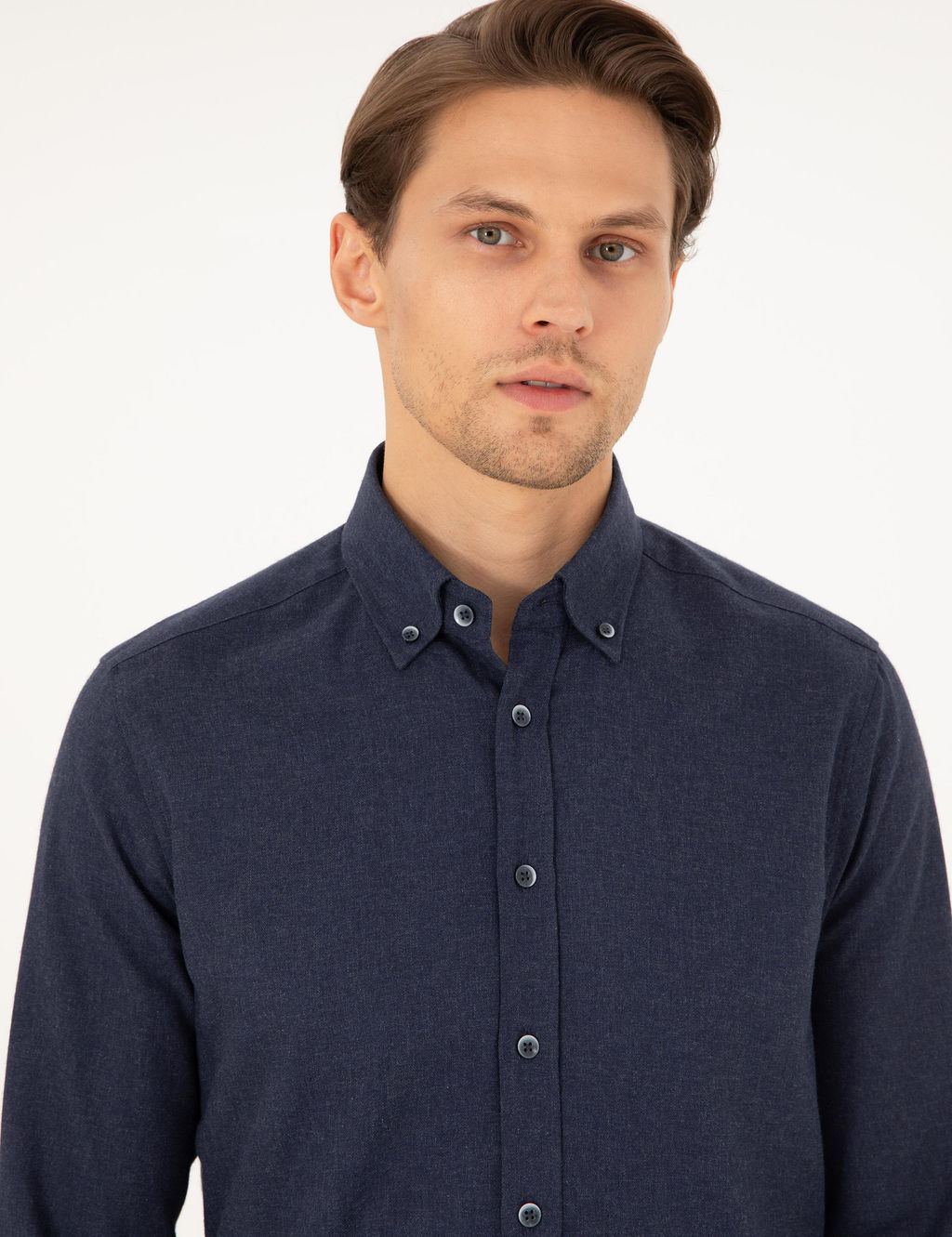 Lacivert Regular Fit Uzun Kollu G_mlek - Pierre cardin фото 2
