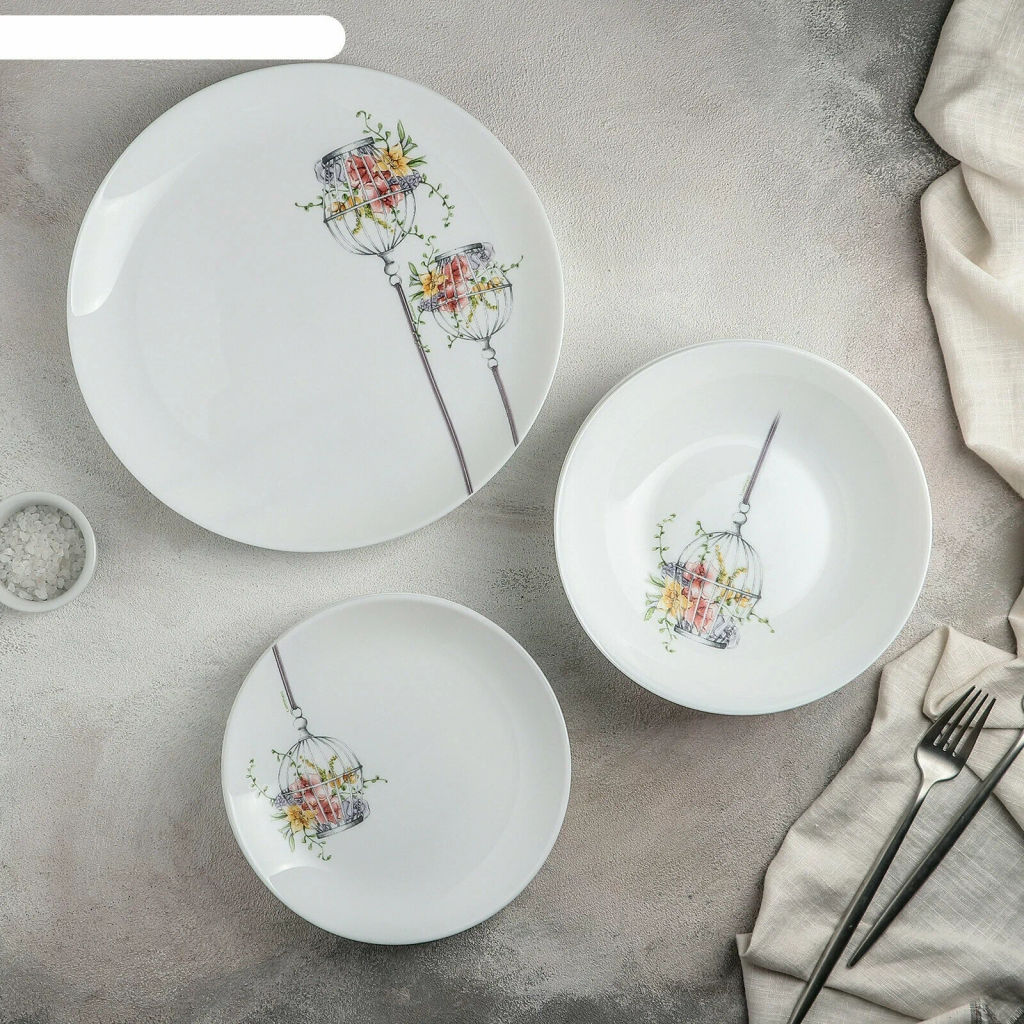 Тарелка обеденная ФЛОРА 27см арт.L8311 /Люминарк/ - Luminarc фото 2