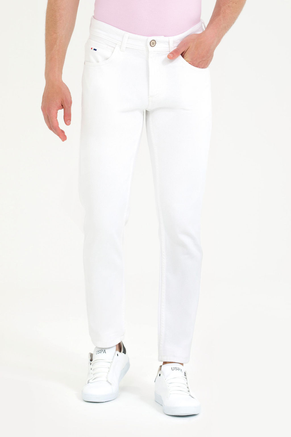 U. S. Polo Assn / Мужские белые джинсовые брюки - U.s. polo assn фото 2