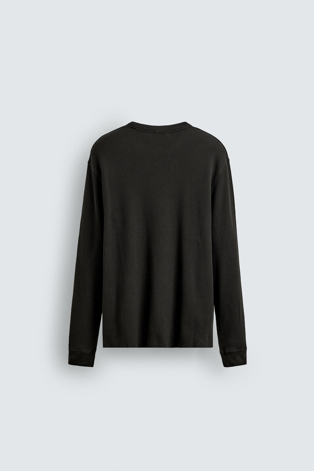WAFFLE-KNIT TEXTURE T-SHIRT - Zara фото 8