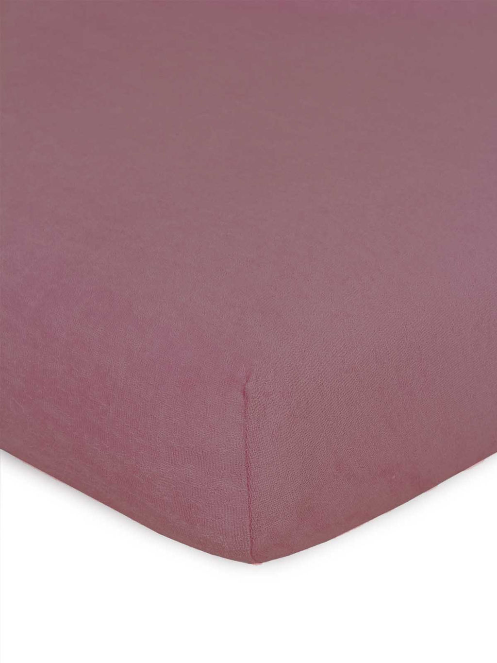 Простыня на резинке Махра - Какао 120*200*20