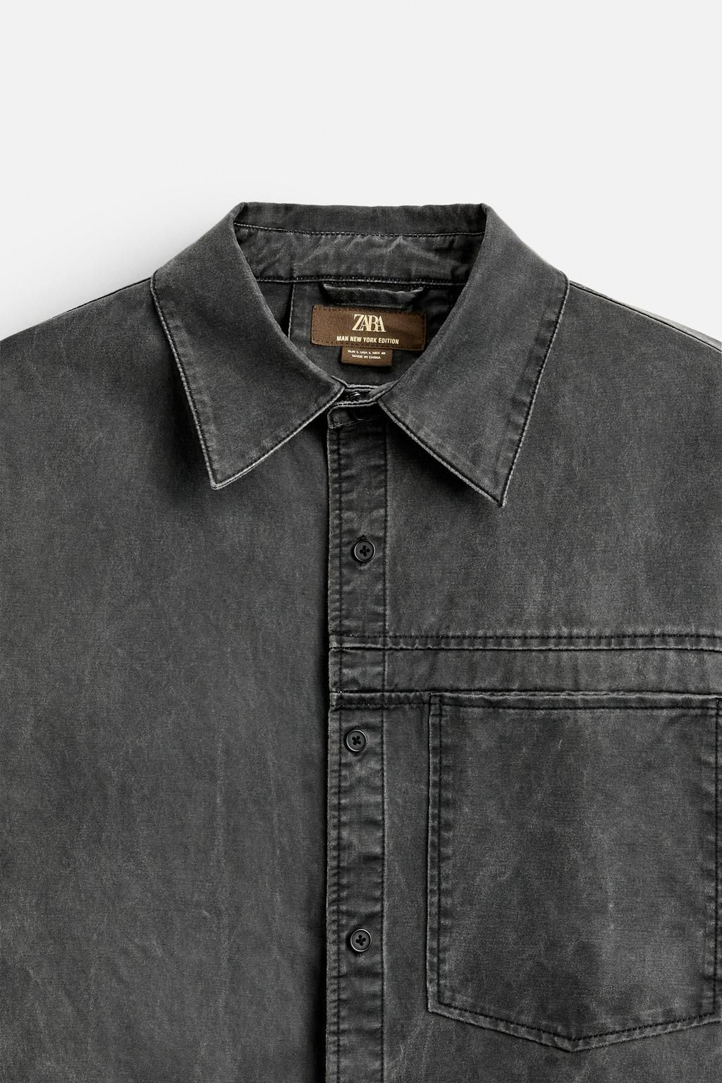 WAXED OVERSHIRT - LIMITED EDITION - Zara фото 10