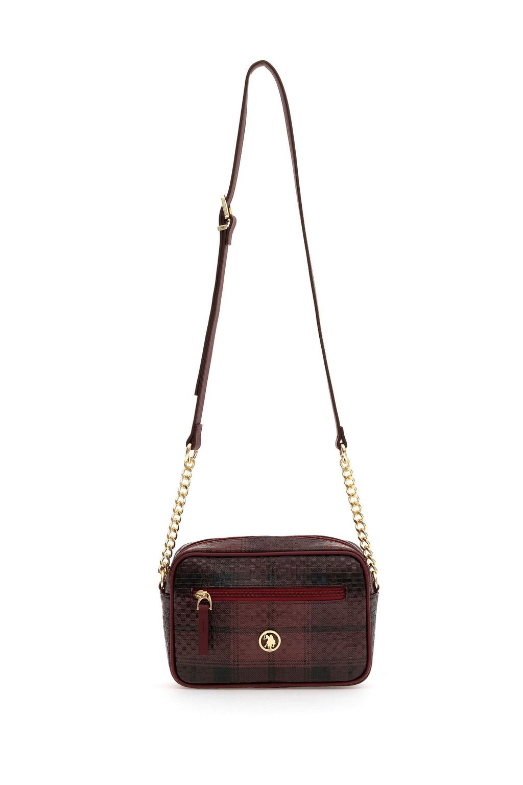 Женская бордовая сумка через плечо - U.s. polo assn фото 6