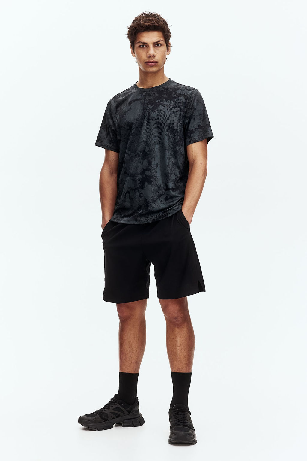 Pantalon corto de entrenamiento en DryMove - H&m фото 8